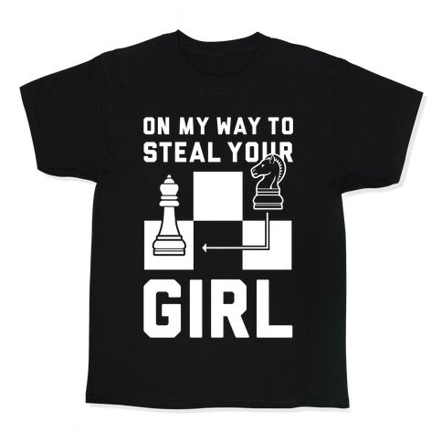 On My Way To Steal Your Girl Chess Kid's Tee