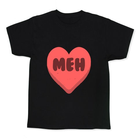 Valentine's Day Heart Meh Kid's Tee