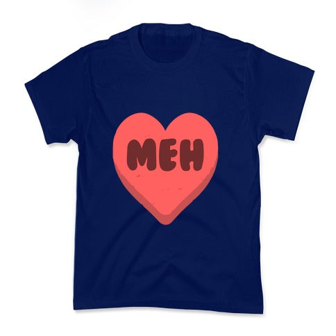 Valentine's Day Heart Meh Kid's Tee