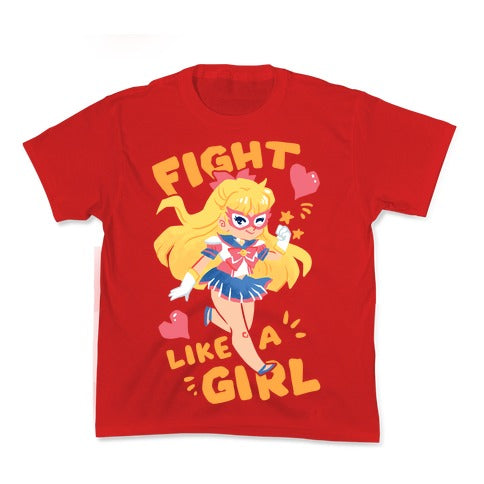 Fight Like A Girl: Venus Parody Kid's Tee
