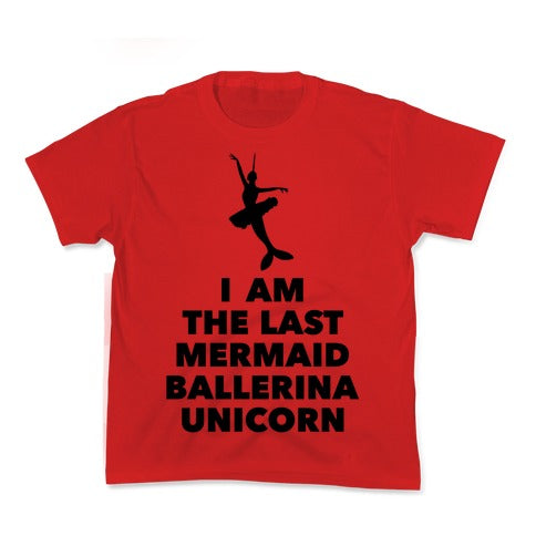 Mermaid Ballerina Unicorn Kid's Tee