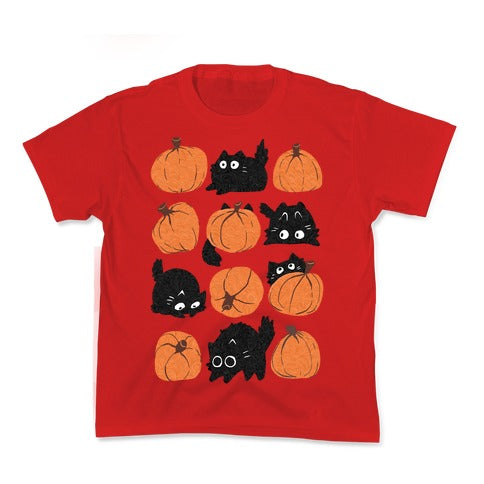 Pumpkin Cats Kid's Tee