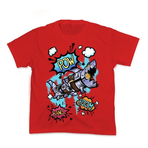 Shark Rocket Launcher Kid's Tee