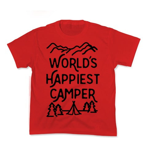 World's Happiest Camper Kid's Tee