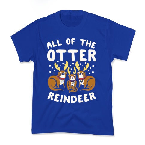 All of The Otter Reindeer Kid's Tee