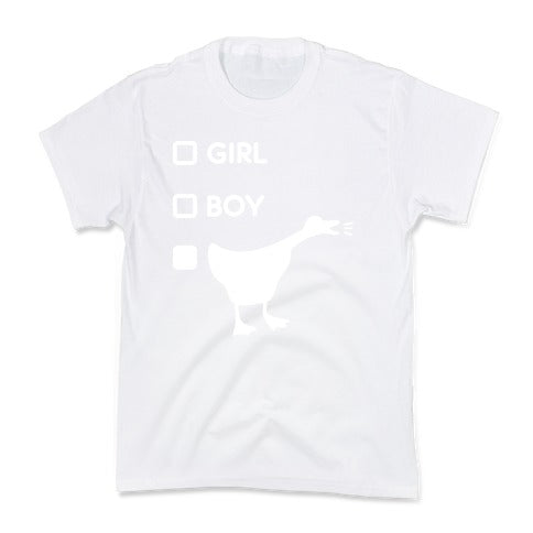 Girl Boy Goose Gender Kid's Tee
