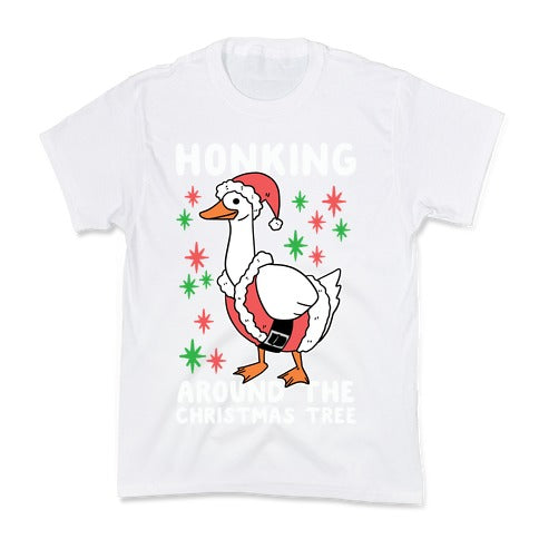 Honking Around the Christmas Tree  Kid's Tee