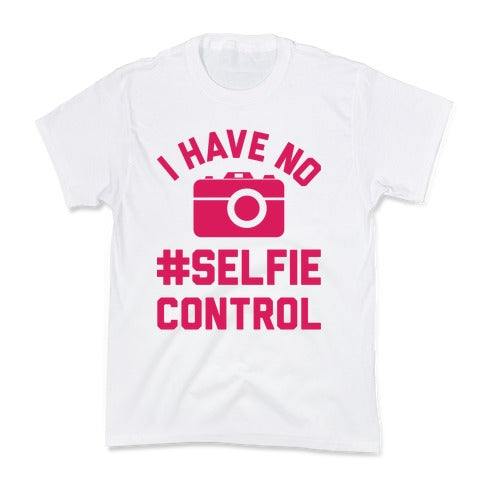 I Have No #Selfie Control Kid's Tee