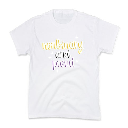 Nonbinary and Proud Kid's Tee
