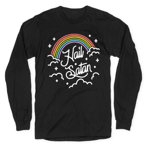 Hail Satan Rainbow Longsleeve Tee