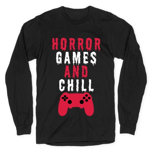 Horror Games And Chill Longsleeve Tee