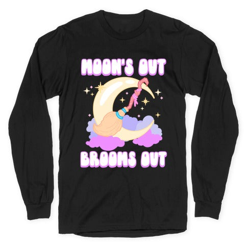 Moon's Out Brooms Out Longsleeve Tee