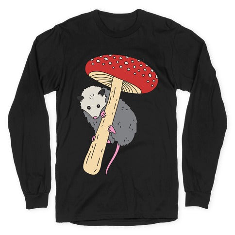 Opossum Mushroom Longsleeve Tee