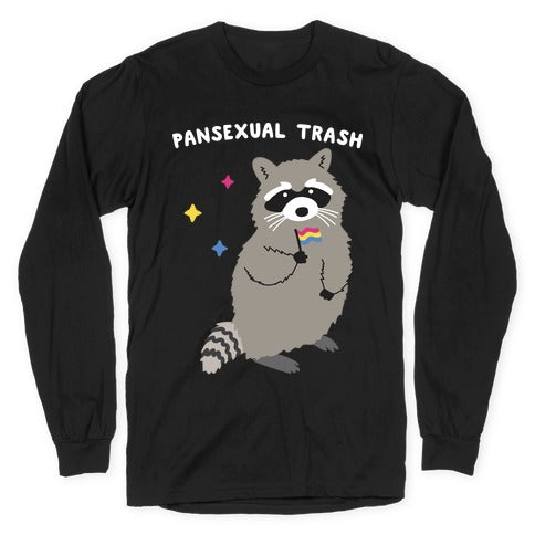 Pansexual Trash Raccoon Longsleeve Tee