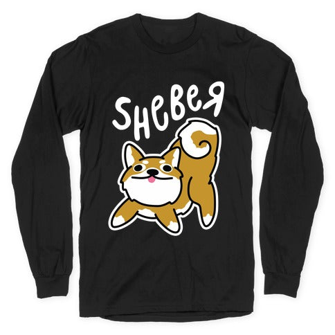 Sheber Derpy Shiba Longsleeve Tee