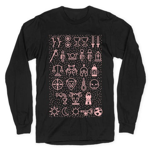 Tarot Card Icons Longsleeve Tee