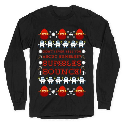Yukon Cornelius and Bumble Ugly Sweater Longsleeve Tee