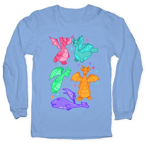 Colorful Dragons Longsleeve Tee