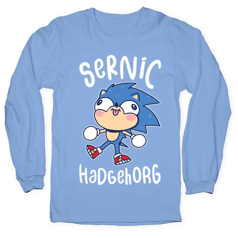 Derpy Sonic Sernic Hadgehorg Longsleeve Tee