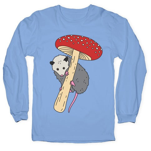 Opossum Mushroom Longsleeve Tee