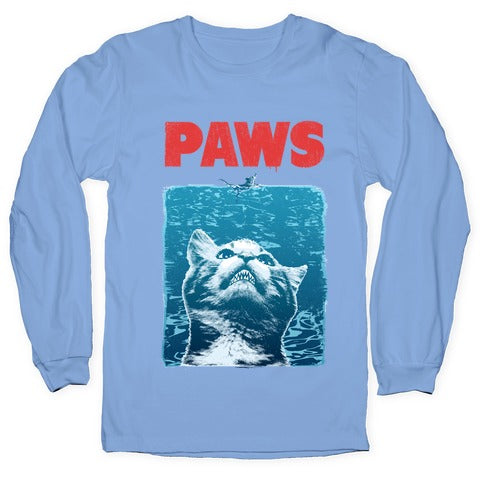 PAWS (Jaws Parody) Longsleeve Tee