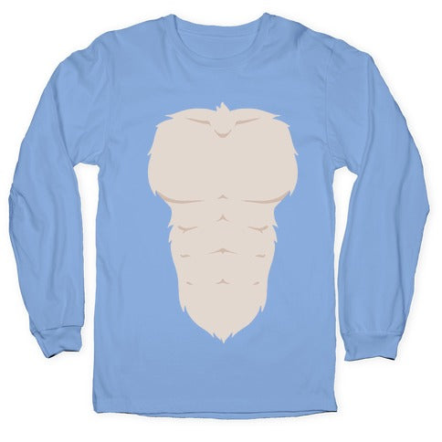 Ripped Furry Chest Longsleeve Tee