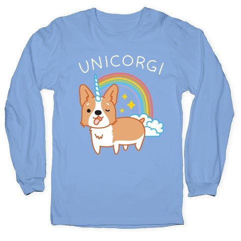 Unicorgi Corgi Unicorn Longsleeve Tee