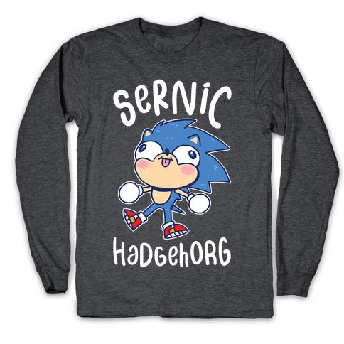 Derpy Sonic Sernic Hadgehorg Longsleeve Tee
