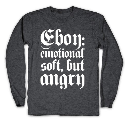 Eboy Definition White Print Longsleeve Tee