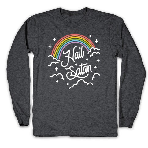Hail Satan Rainbow Longsleeve Tee