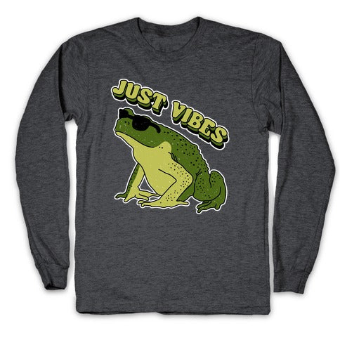 Just Vibes Frog Longsleeve Tee