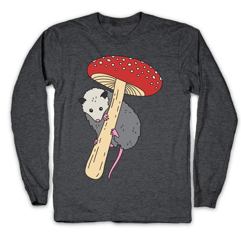 Opossum Mushroom Longsleeve Tee