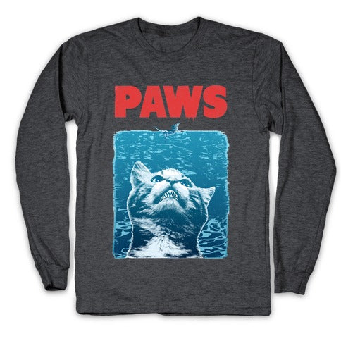 PAWS (Jaws Parody) Longsleeve Tee