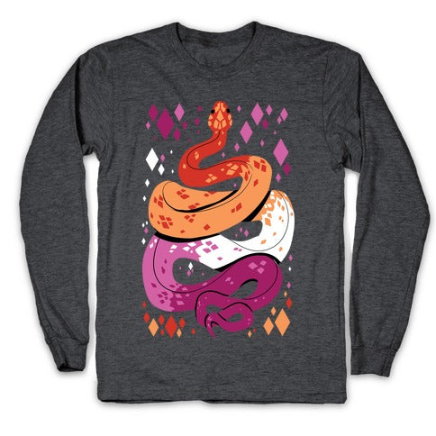 Pride Snakes: Lesbian Longsleeve Tee
