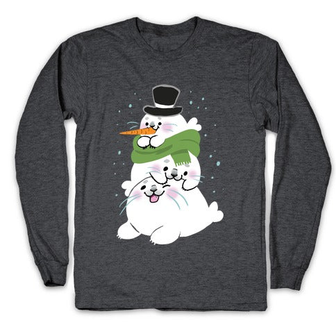 Seal Stack Snowman Longsleeve Tee