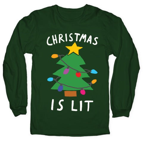 Christmas Is Lit Longsleeve Tee