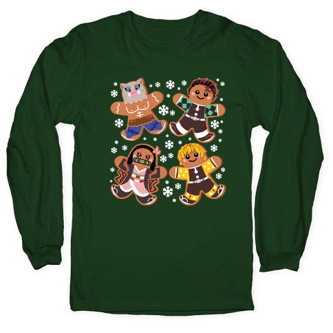 Demon Slayer Gingerbread Cookies Longsleeve Tee