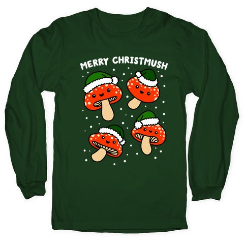 Merry Christmush Mushrooms Longsleeve Tee