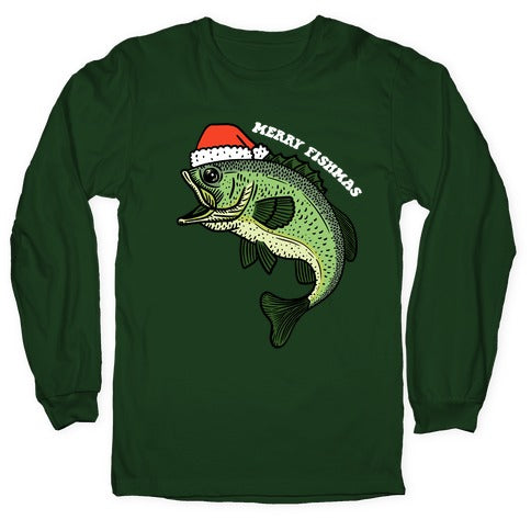 Merry Fishmas Bass Longsleeve Tee