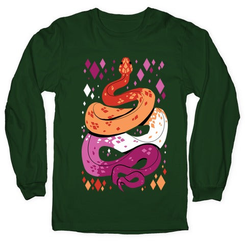 Pride Snakes: Lesbian Longsleeve Tee