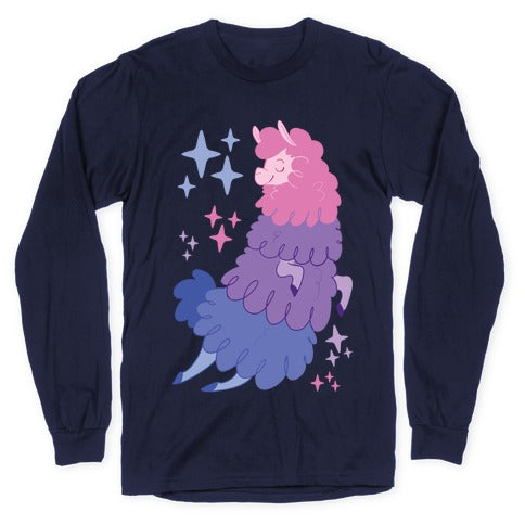 Bisexual Llama Longsleeve Tee