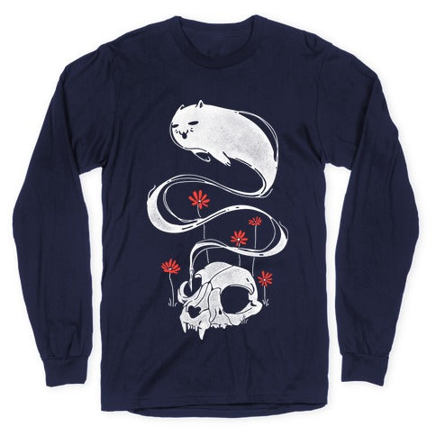 Cat Ghost Longsleeve Tee