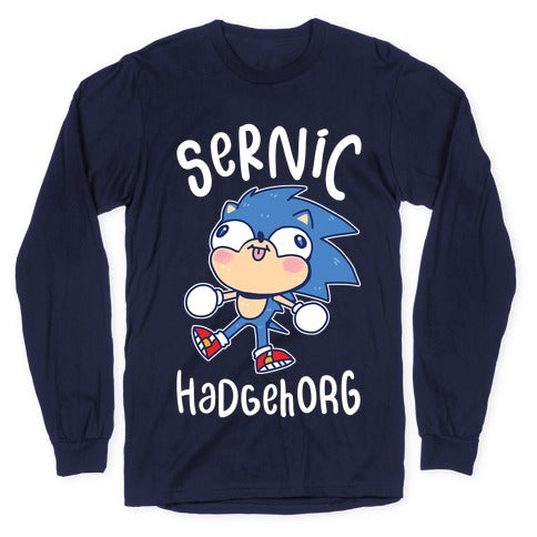 Derpy Sonic Sernic Hadgehorg Longsleeve Tee