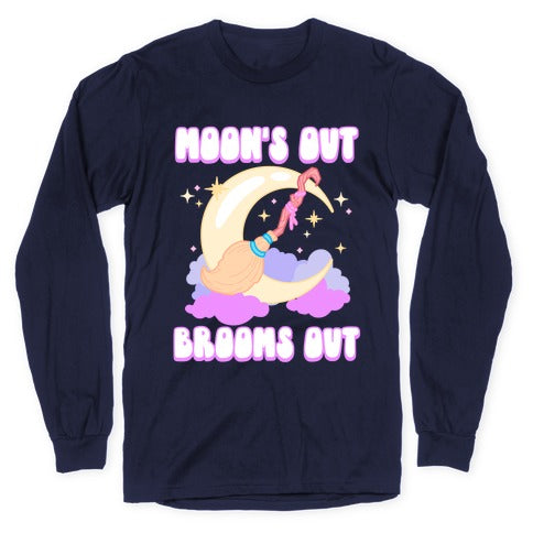 Moon's Out Brooms Out Longsleeve Tee