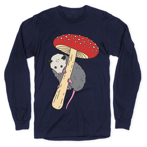 Opossum Mushroom Longsleeve Tee