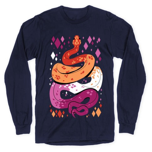 Pride Snakes: Lesbian Longsleeve Tee