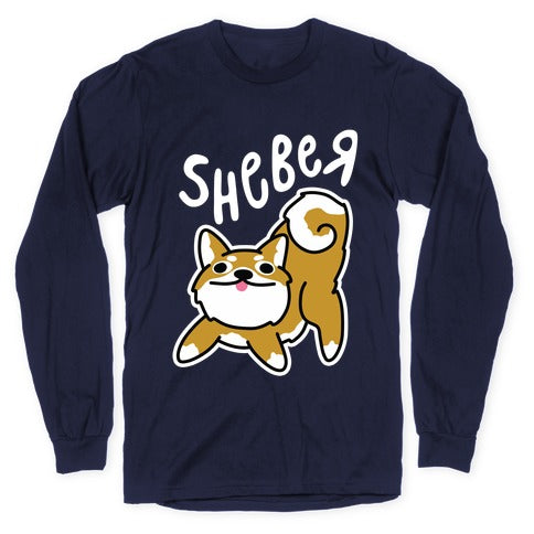 Sheber Derpy Shiba Longsleeve Tee
