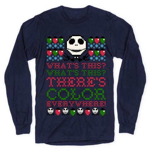 Skellington Ugly Sweater Longsleeve Tee