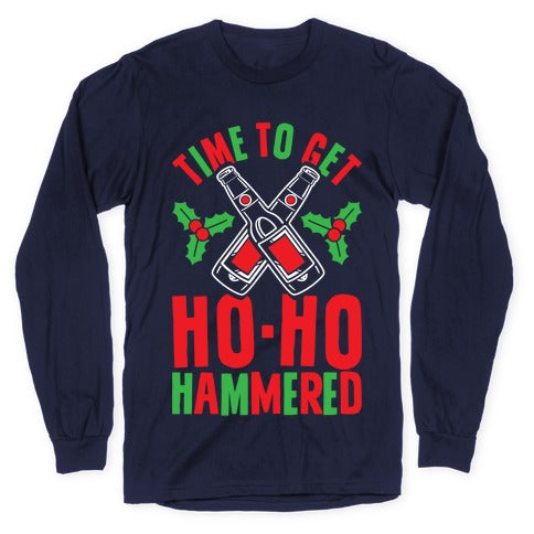 Time To Get Ho Ho Hammered Longsleeve Tee