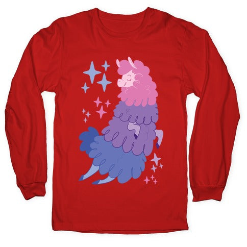 Bisexual Llama Longsleeve Tee